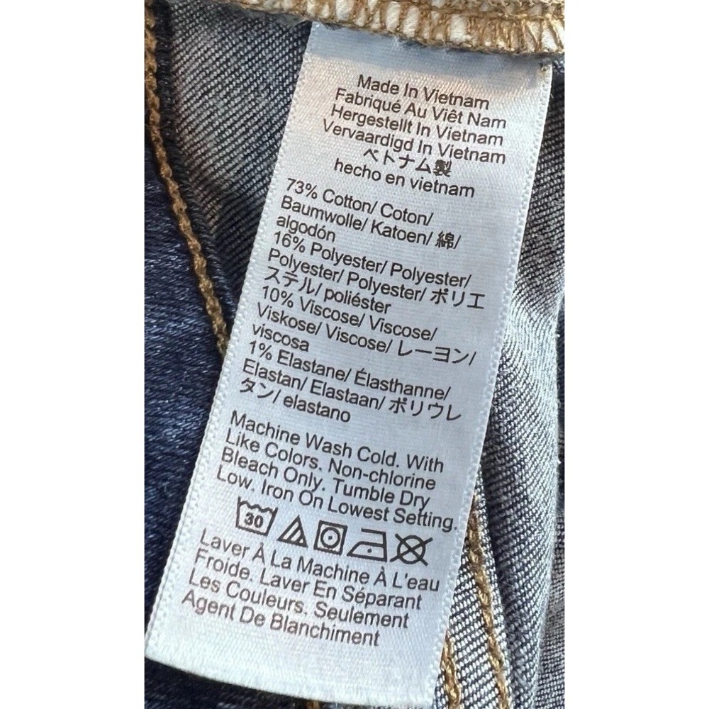 J Crew 9 " Mid Rise Skinny  Jeans Blue Wash Size 27 - Picture 3 of 5